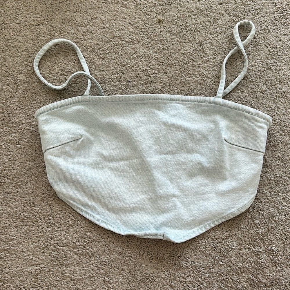 Denim Zara top